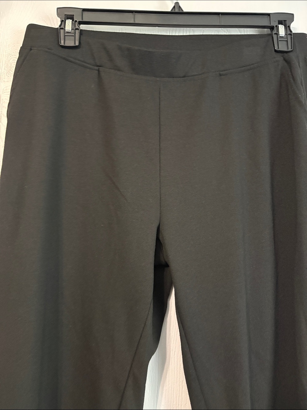Cathy Daniels Black Pull-On Wide-Leg Trousers